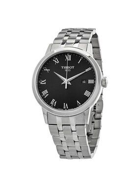 NWT Tissot T-Classic Quartz Black Dial Men's Watch